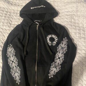 Chrome Hearts Black Zip-up Hoodie